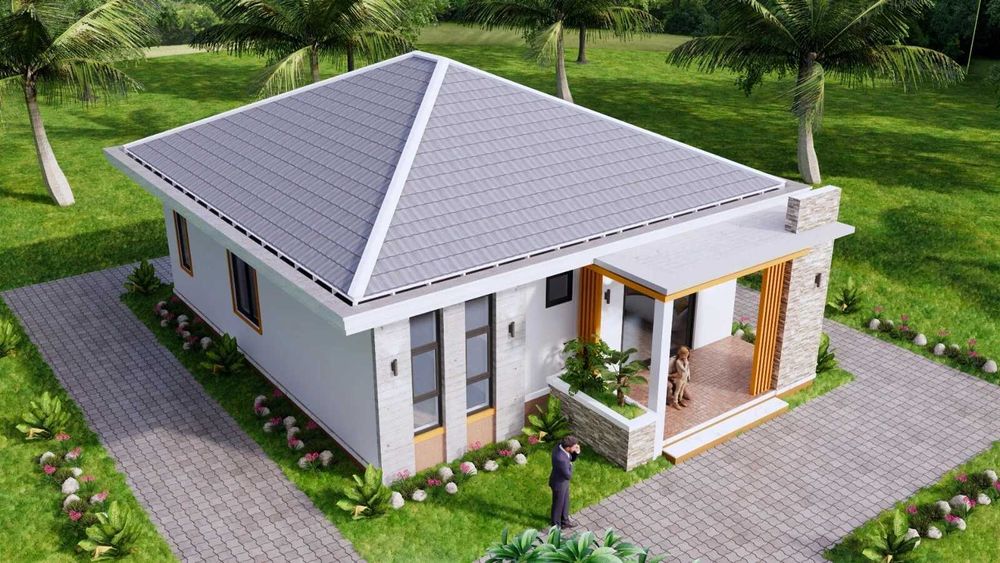 НА ИЗПЛАЩАНЕ - Луксозна сглобяема къща с 3 спални, 88 кв. м