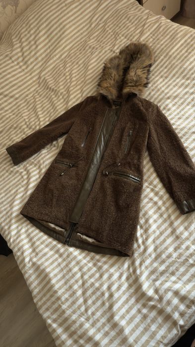 Натуральная дубленка, как куртка.