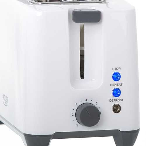 Prajitor paine Adler AD 3216, 2 felii, 1000 W, alb