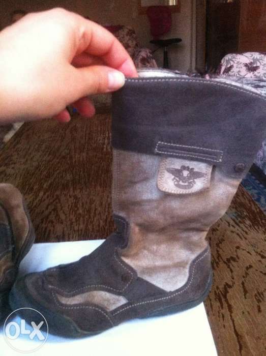 cizme "ikks" nr. 32 (int. 21 cm), piele int/ext, pt. fetite