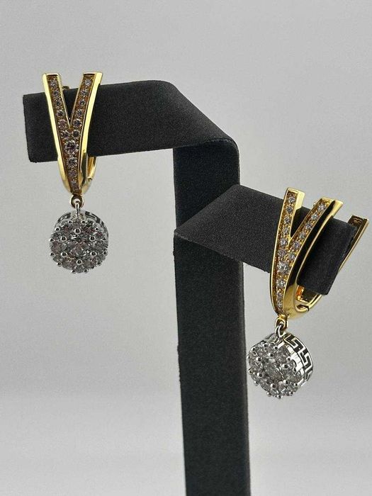 Серьги с бриллиантами Versace