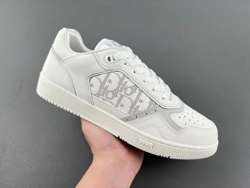 CD B27 Low-Top White Calfskin