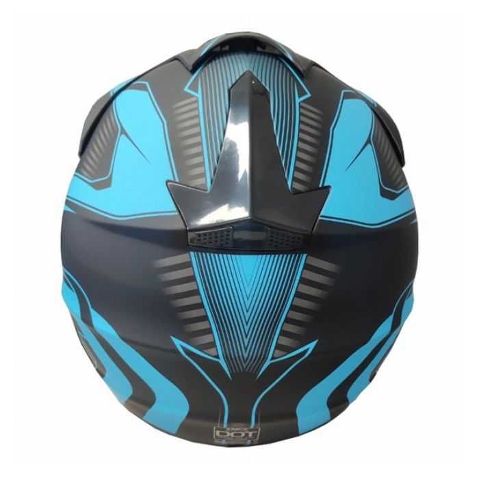 Каска мотор крос Детска Red /Blue  два цвята