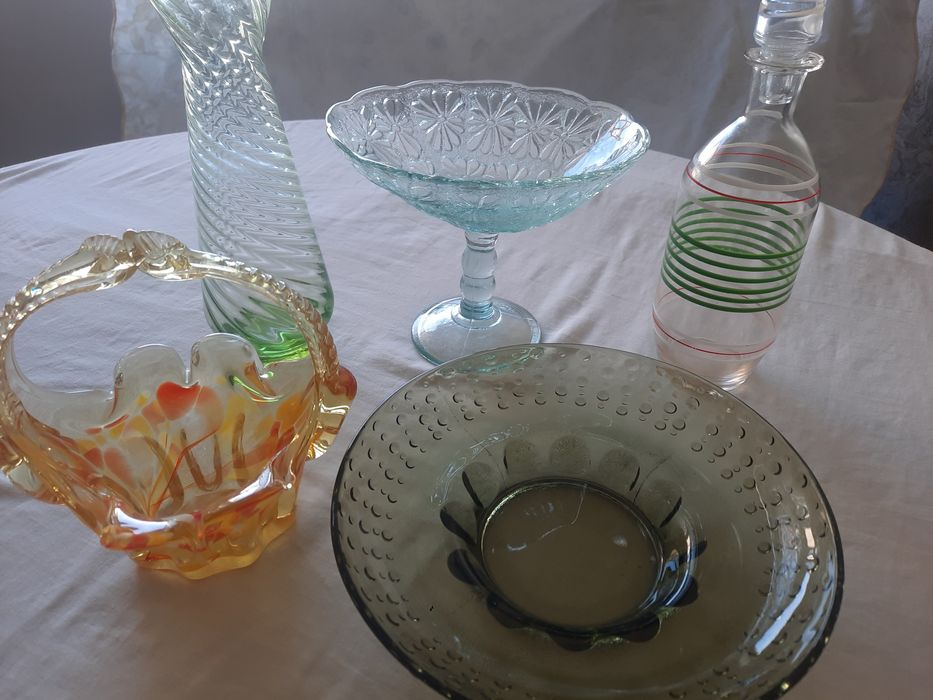 Винтажный цветной хрусталь СССР, ЧЕХОСЛОВАКИЯ.