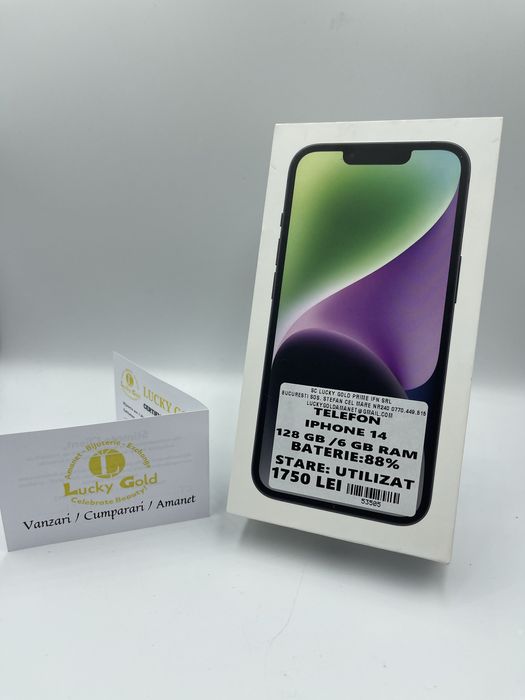 Iphone 14 128GB / 6GB RAM GARANTIE/FACTURA #53505