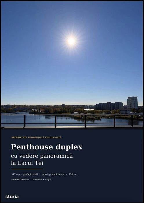 Penthouse Duplex Exclusivist Cu Vedere Panoramică La Lacul Tei