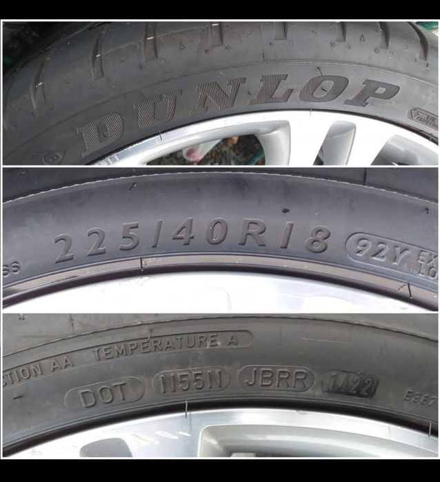 Roti 225/40 R18  cauciucuri Dunlop 2022