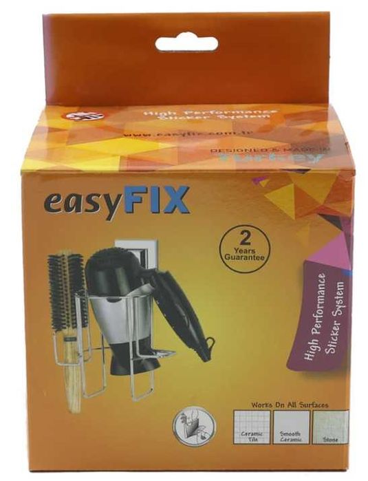 Suport pentru uscatorul de par, cromat