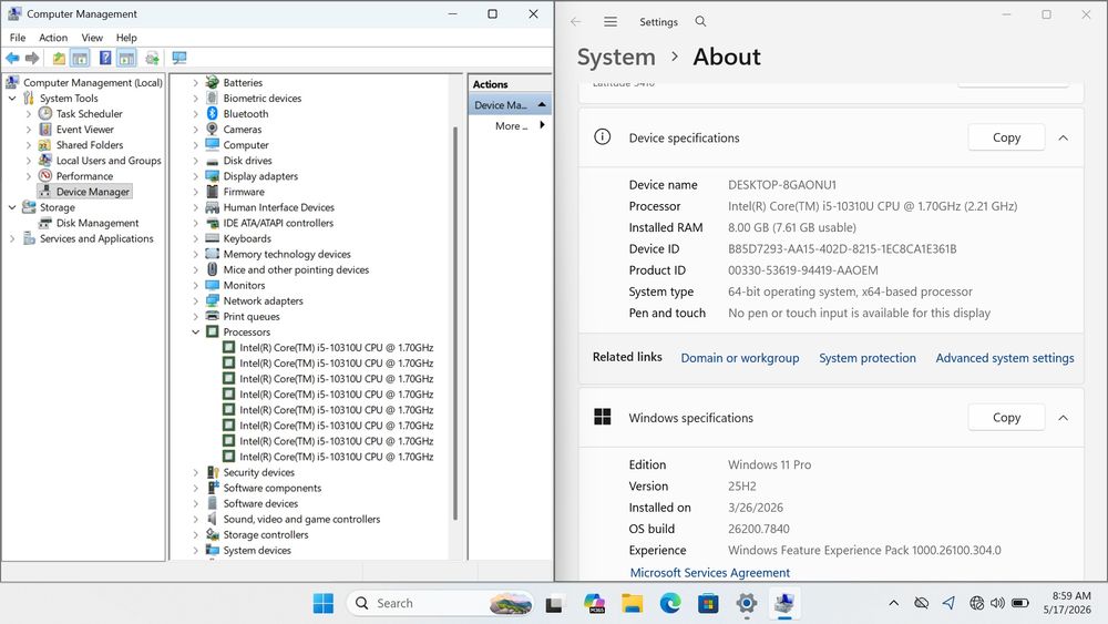 Dell latitude 5410 i5-10310U(10-avlod) 8/256 gb Face Id bor