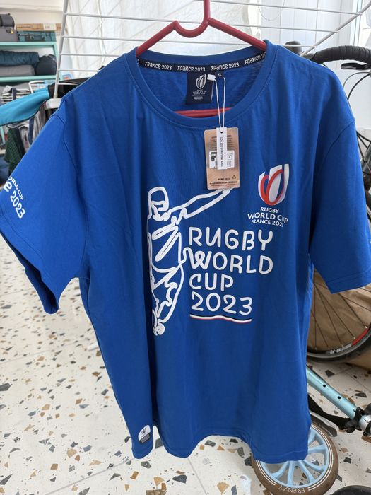 Tricou oficial Cupa Mondiala Rugby Franta 2023 marime XL nou