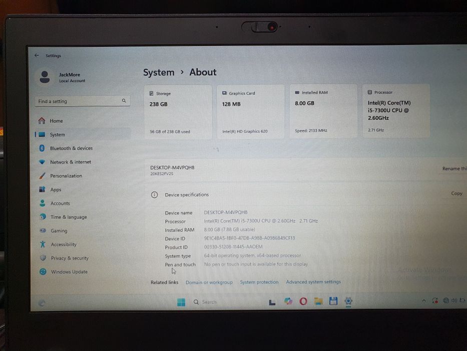 Laptop lenovo thinkpad x280 stare perfecta de functionare