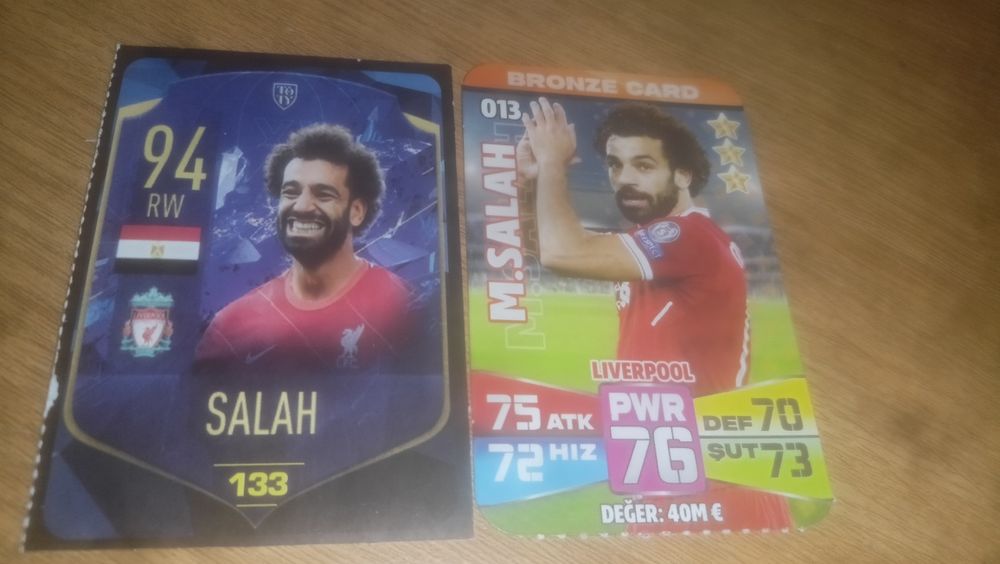 Карти на футболисти