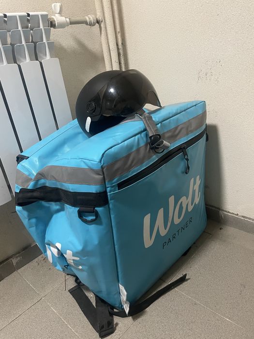 Wolt темосумка + шлем