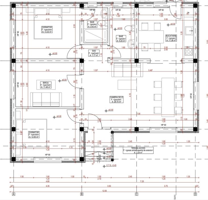 Casă individuală modernă | 3 dormitoare | Teren 635 mp |