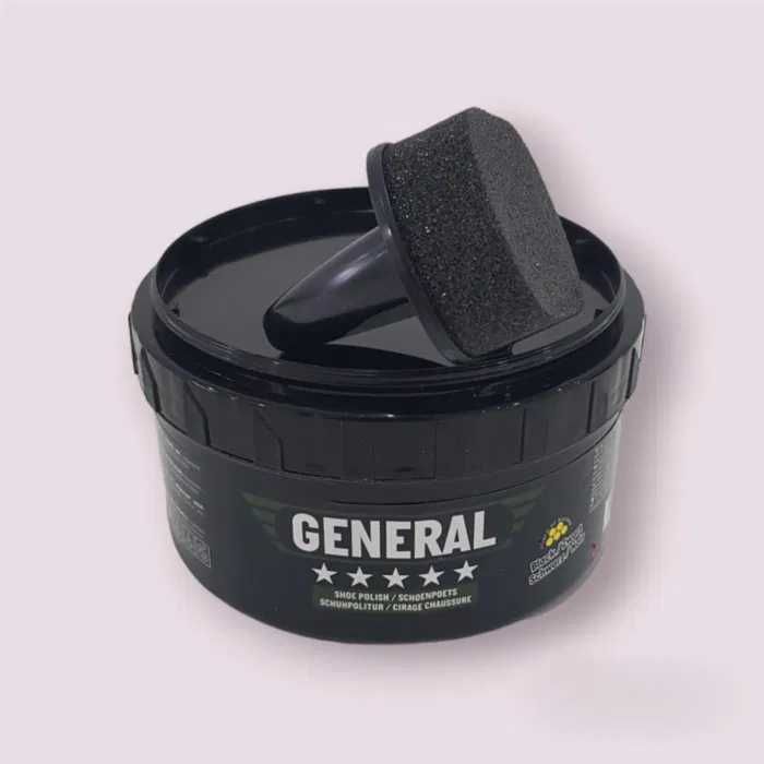 Премиум вакса за обувки GENERAL с пчелен восък – дълбок черен цвят !