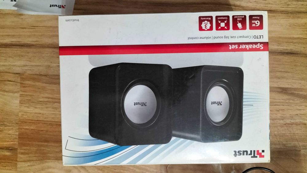 Set de Boxe Trust Leto Compact 2.0 - Noi, in cutia originala