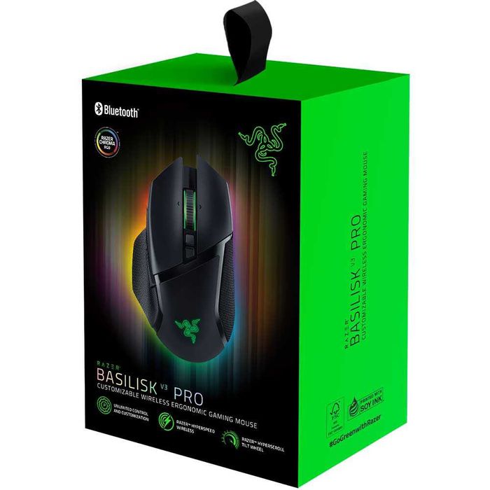 Mouse Gaming Wireless RAZER Basilisk V3 Pro, Dual-Mode, 30000 dpi, Bluetooth RGB negru nou sigilat