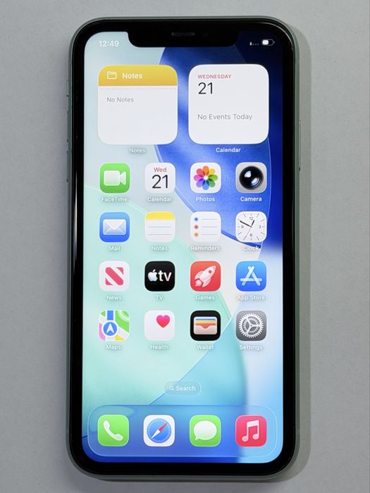 iPhone 11 Green 91% battery