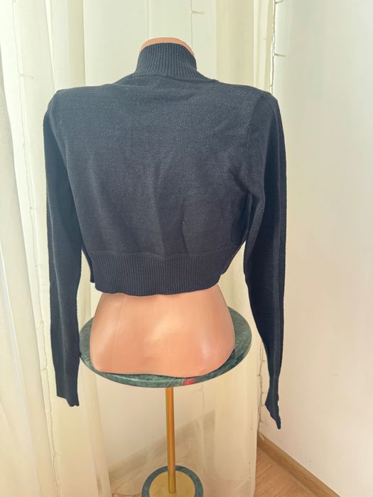 Cardigan negru cu particule sclipitoare Collectif XXS/UK 6