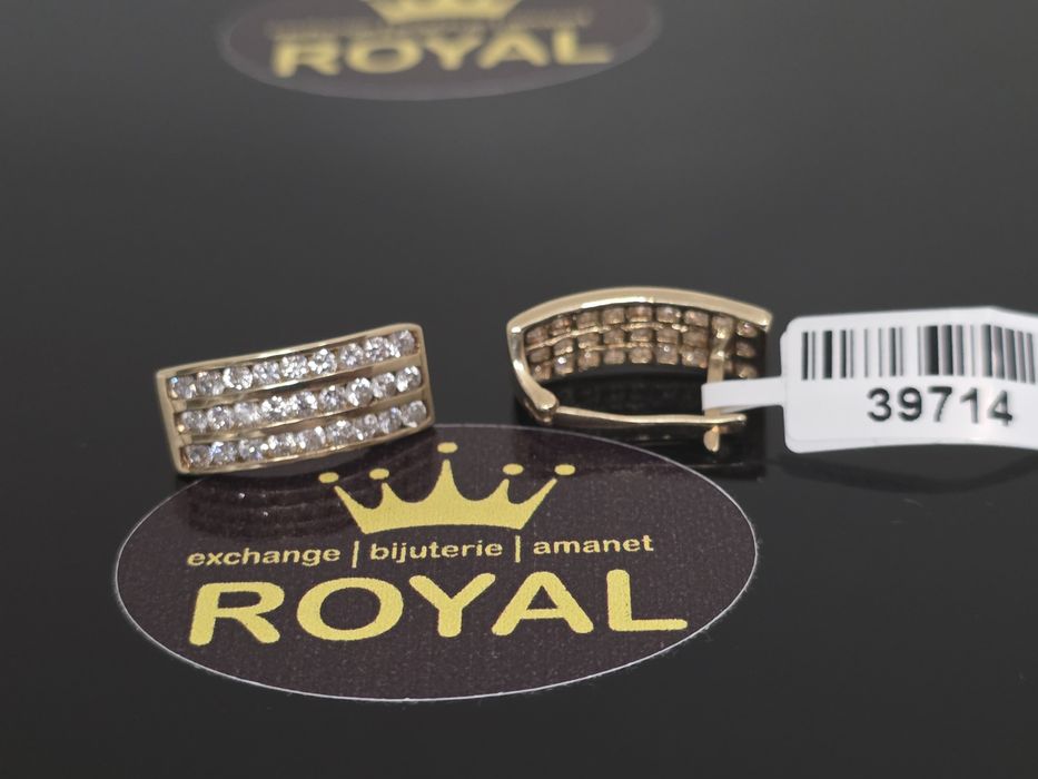 Bijuteria Royal: Cercei aur 14k/4.67 gr