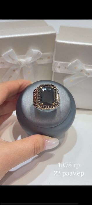 Кольцо мужской серебро узук кумуш