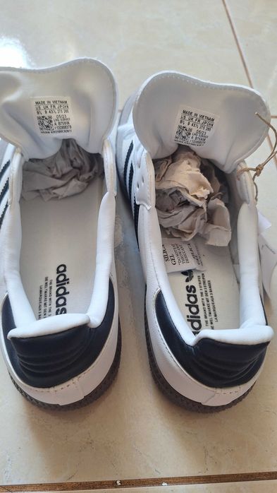 Adidas Samba OG B75806 White Black Grey Mărimea 43⅓ Noi cu Cutie