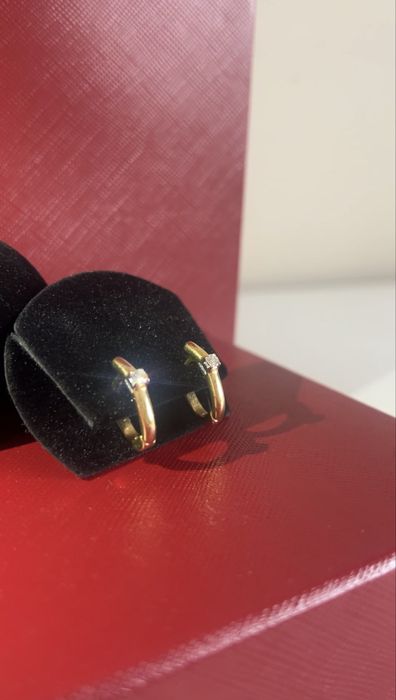 Серьги с брилиантами 750 пробы