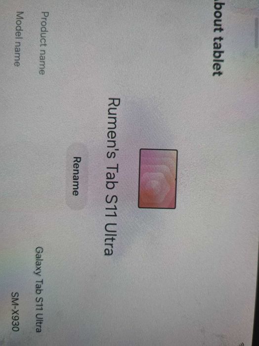 Samsung Tab S11 Ultra 256 GB