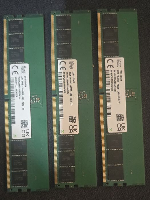 Ram sk hynix DDR5 32GB  PC5-4800B-UB0-1010-XT HMCG88MEBUA084N ba