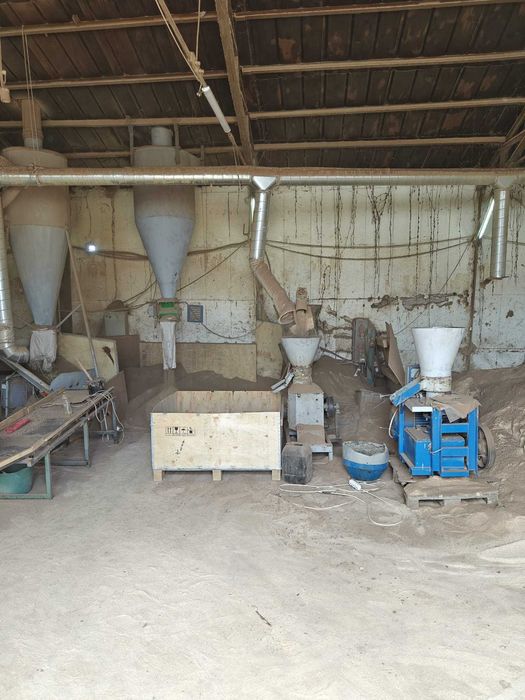 Linie completă producție peleți + brichete – echipamente industriale, funcțională