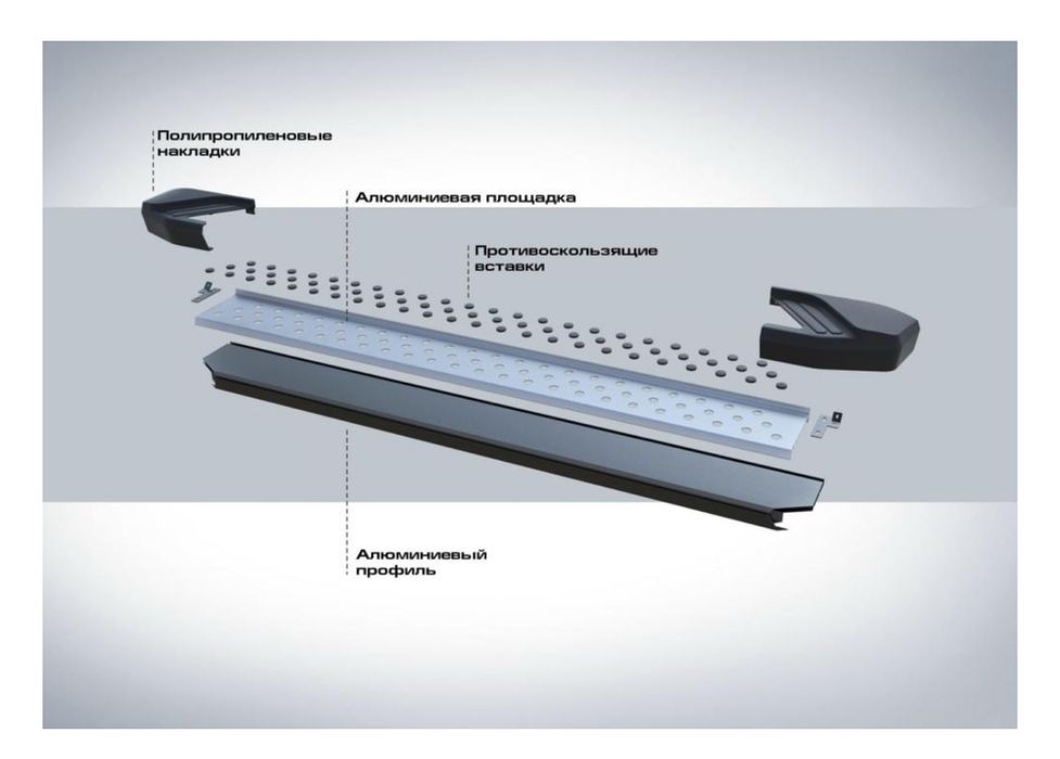 Подножки для Hyundai Tucson