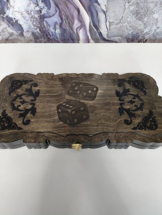 Нарды. Ручная работа. Внутри стекло