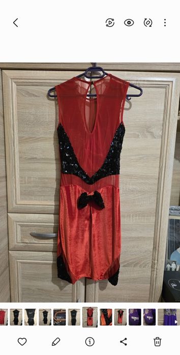 Rochie rosie eleganta