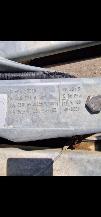 Remorca 2600kg fără acte