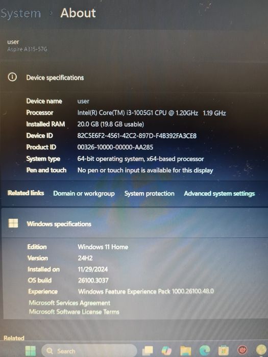 Лаптоп Acer.    .