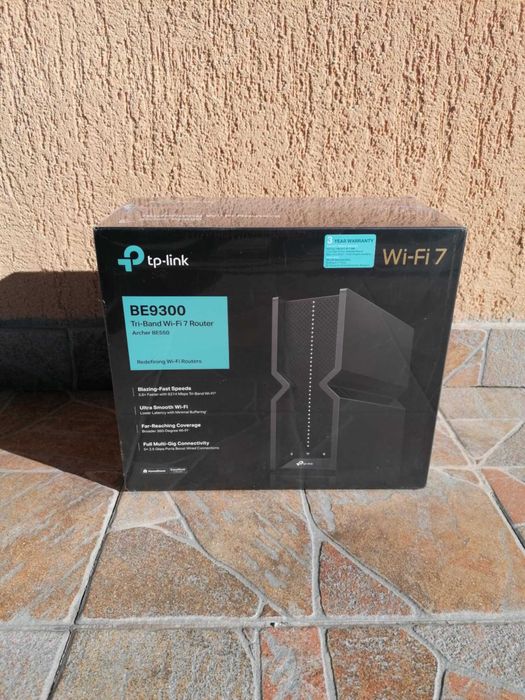 Router Wi-Fi 7 TP-Link Archer BE550 Tri-Band BE9300 nou, sigilat