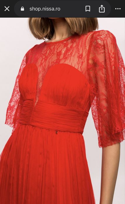 Rochie de seara Nissa matase naturala