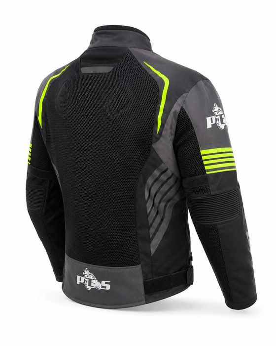Geacă Moto de Vară PES Grand Air 2.0 cu Protecții CE Level 2 | Certificare AA, Verde