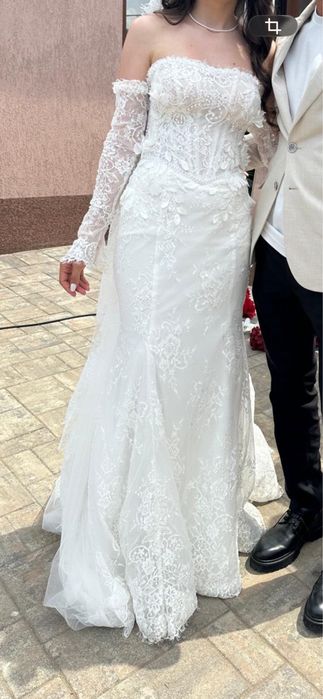 Rochie mireasă sirenă dantelă Sinatra by Monreal Elite Mariaj