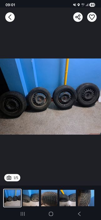 Anvelope iarna plus jante tabla 195 65 r15 Opel