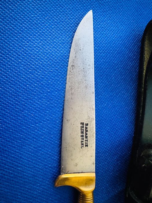 Cutit german vechi anii 40/50,otel carbon piesa deosebita