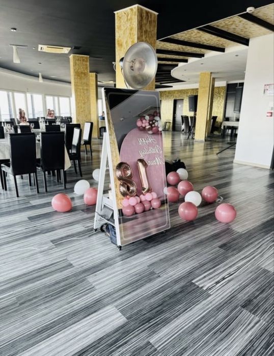 Video booth 360,cabina foto,oglindă foto,fum greu,baloane explozive