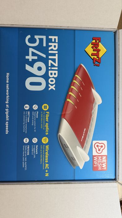 Router fibra cu wifi Fritzbox 5490