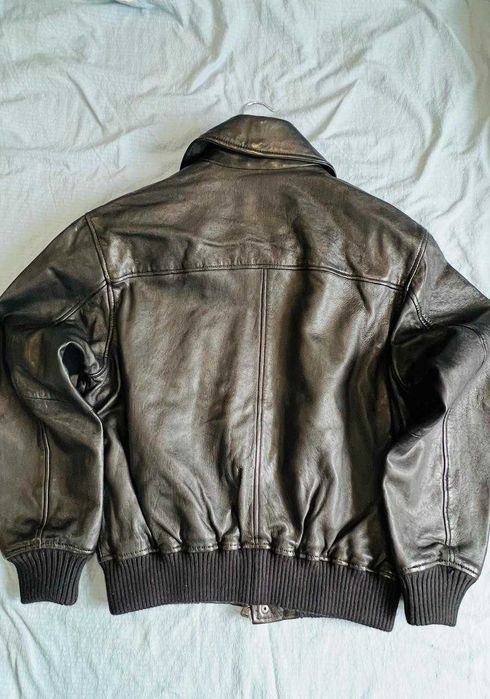 Натуральная кожаная куртка (черный)