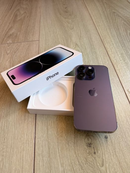 iPhone 14 Pro 512 GB Deep Purple + cutie + huse