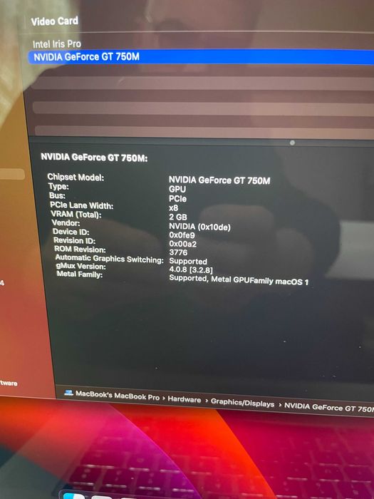 15" Core i7 MacBook Pro A1398 (Late 2014-DG)-i7/16GB RAM/512 GB SSD/2GB VGA