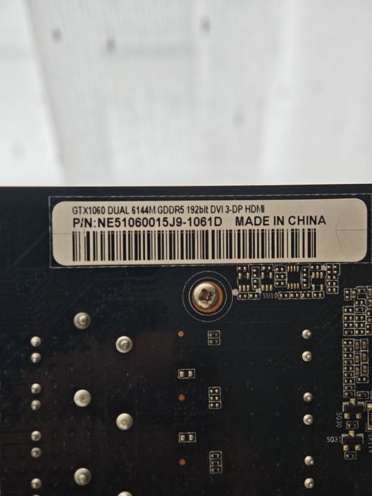 Placa video RTX 1060 6 Gb 192 bit GDDR 5