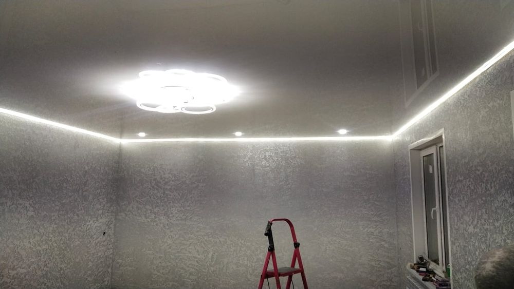 Натяжные потолки Хромтау