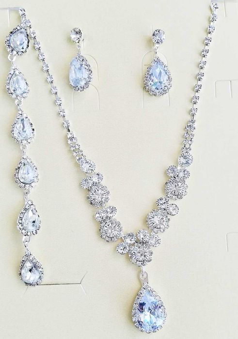 set bijuterii pentru nunta , ocazii festive , cu zirconii