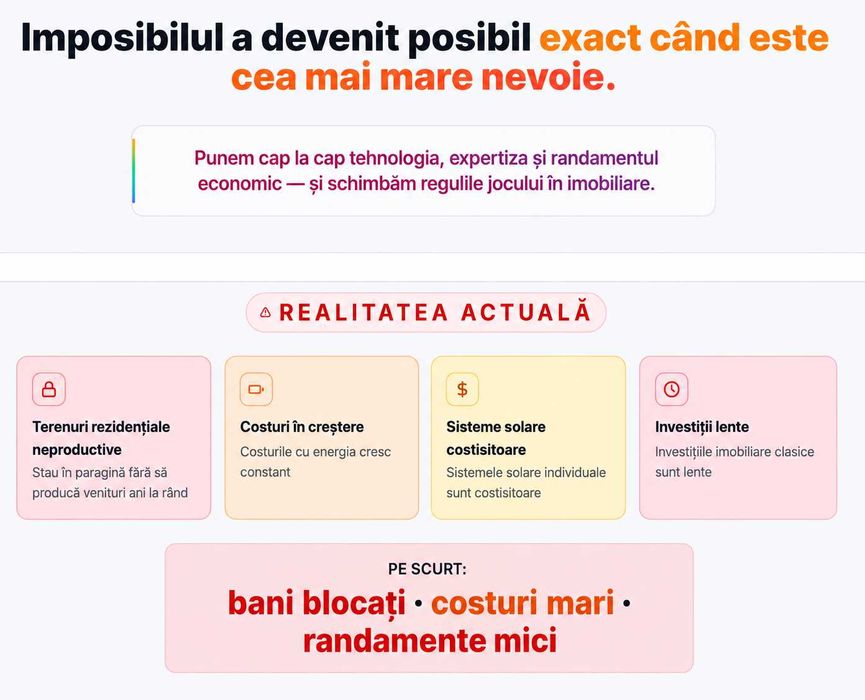 Lot construibil cu chirie garantata (recuperare investitie in 10 ani). Solar Estate Bucuresti Suburban-Tărtășești